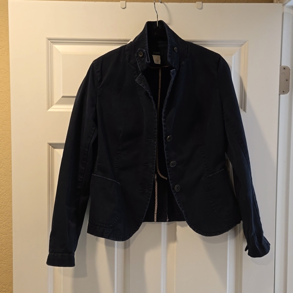 JCrew navy cotton jacket size S.